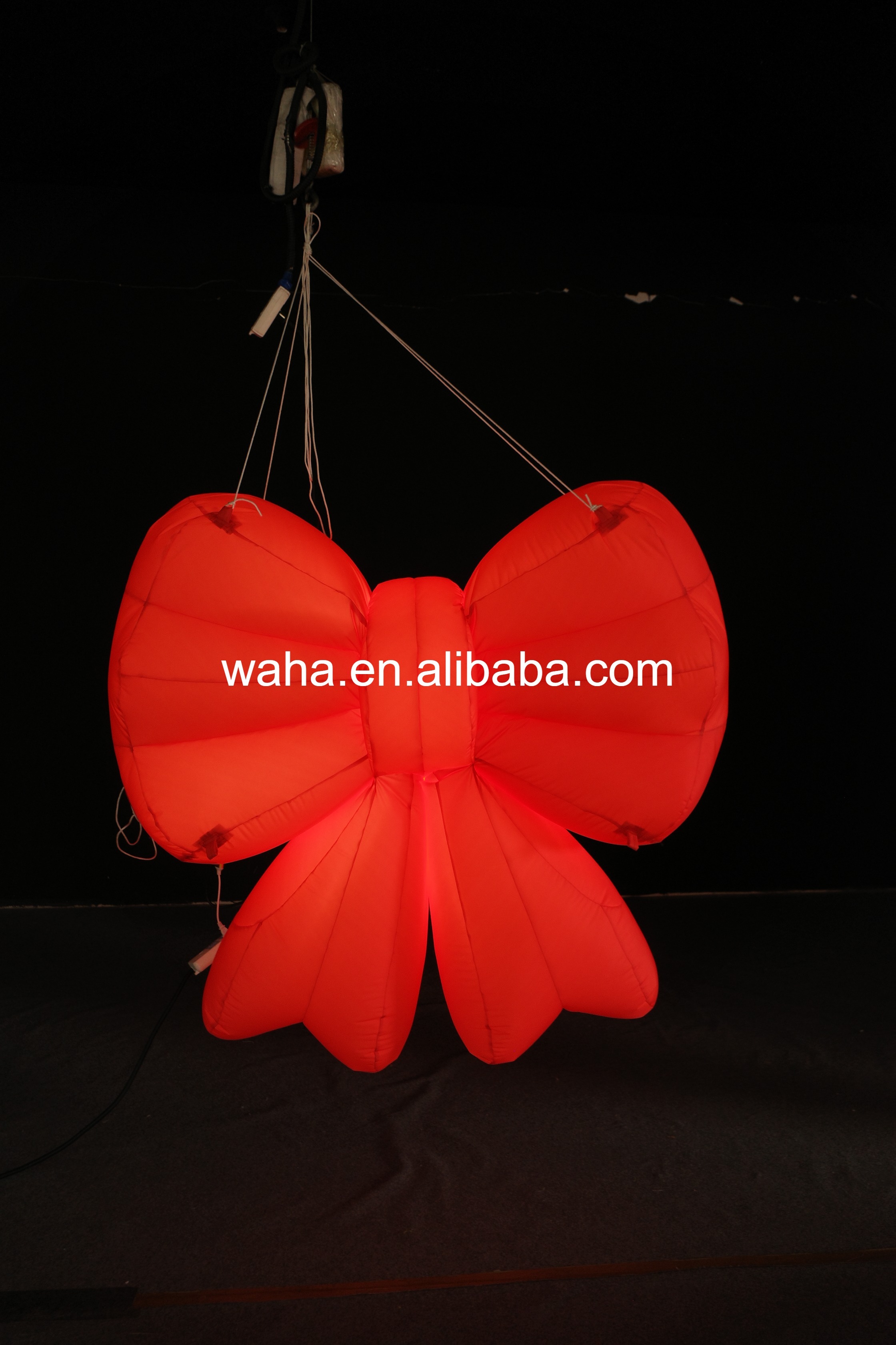 Premium Custom LED Bow Themed Inflatable, Long-Lasting Advertising Inflatable for Night Market & Mall Display