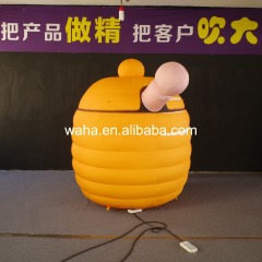 Rotating Honey Pot Inflatable Prop, Promotional Advertising Blow up Inflatable for Theme Park & Carnival