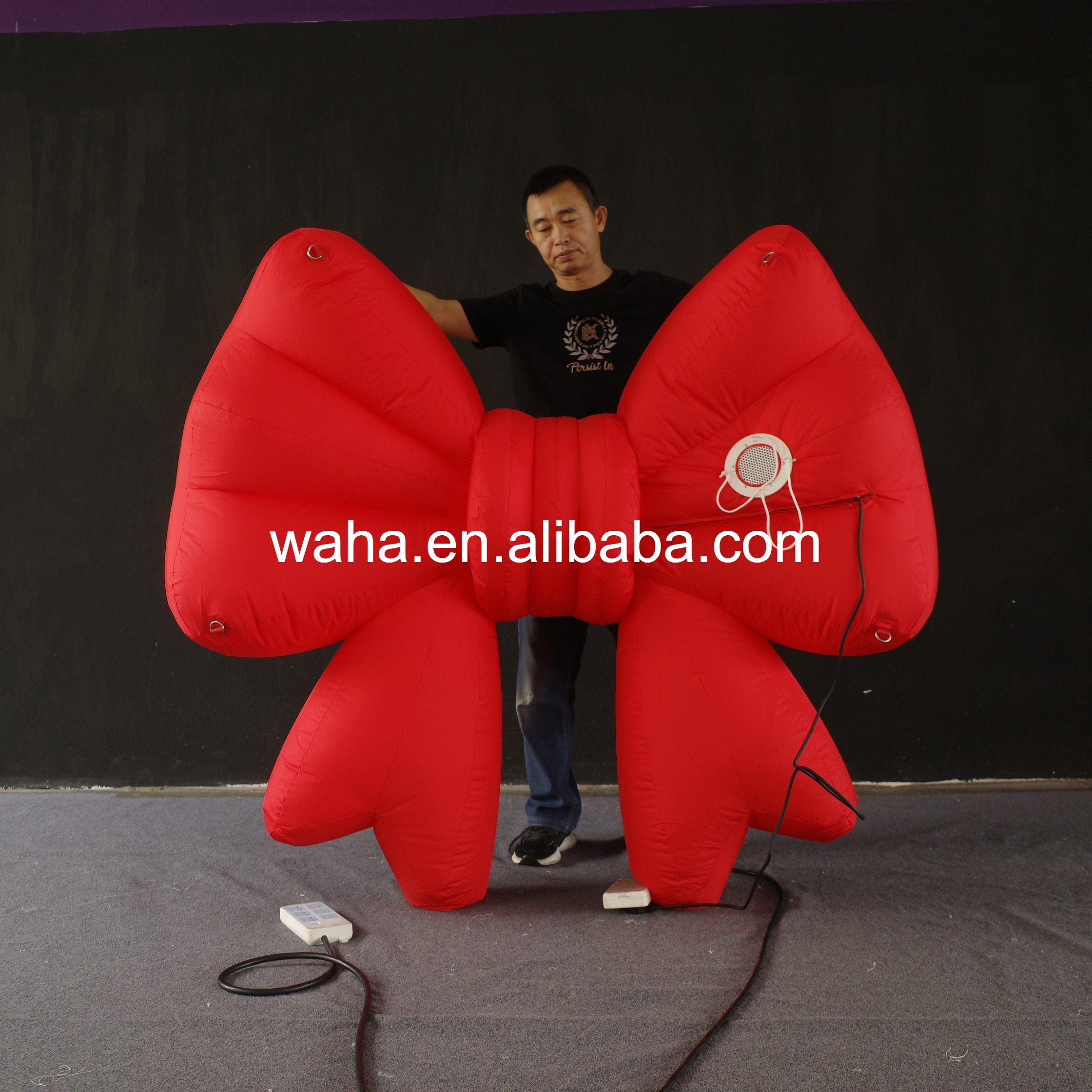 Premium Custom LED Bow Themed Inflatable, Long-Lasting Advertising Inflatable for Night Market & Mall Display