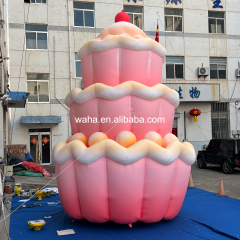 Cute Pink Tiered Cake Inflatable Prop, Promotional Advertising Blow up Inflatable for Celebration & Dessert Shop