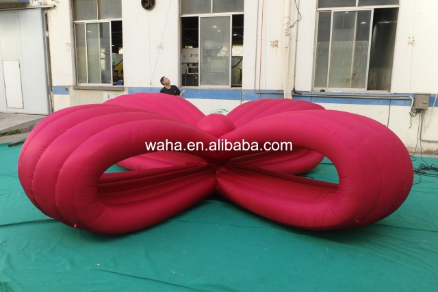 Professional Large LED Bow Sculpture, Premium Advertising Inflatable for Commercial Exhibition & Holiday Promotion
