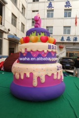 Custom Printed Colorful Cake Inflatable, Personalized Advertising Inflatable for Mall & Birthday Celebration