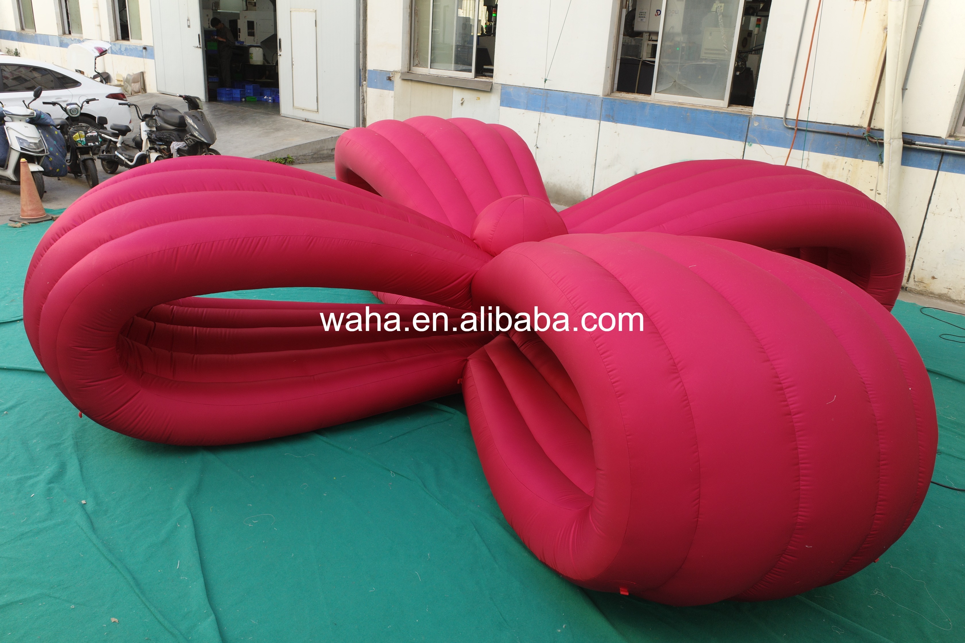 Professional Large LED Bow Sculpture, Premium Advertising Inflatable for Commercial Exhibition & Holiday Promotion
