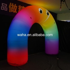 Custom Printed Cartoon Rainbow Inflatable Arch, Personalized Advertising Inflatable for Retail Event & Themed Party