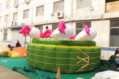 Professional Large Rabbit Zongzi Sculpture, Premium Advertising Inflatable for Commercial Exhibition & Cultural Promotion