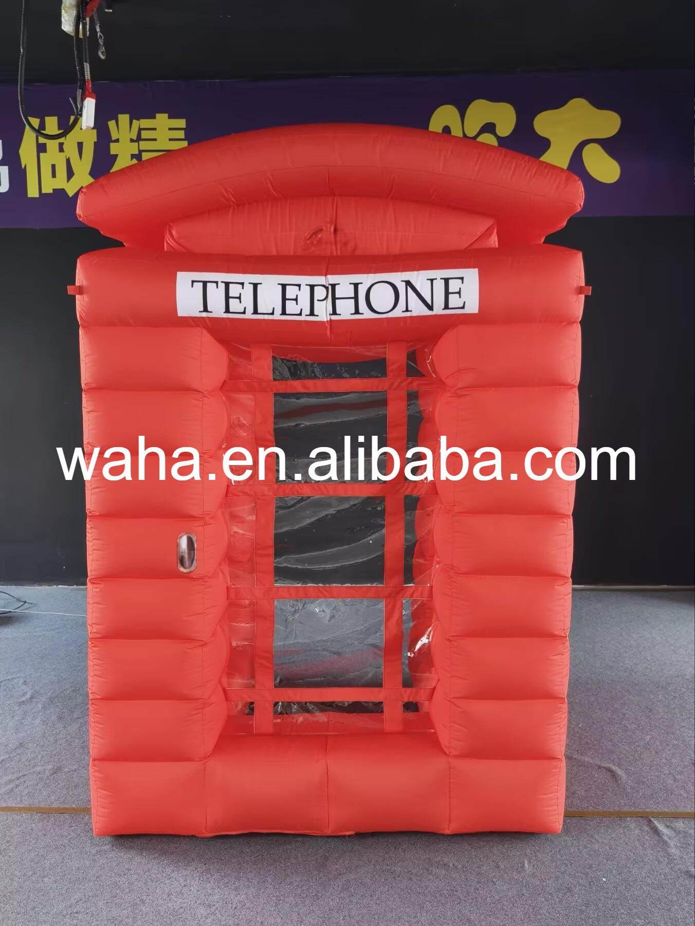 Professional Large London Style Phone Booth Sculpture, Premium Advertising Inflatable for Commercial Exhibition