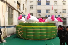 Professional Large Rabbit Zongzi Sculpture, Premium Advertising Inflatable for Commercial Exhibition & Cultural Promotion