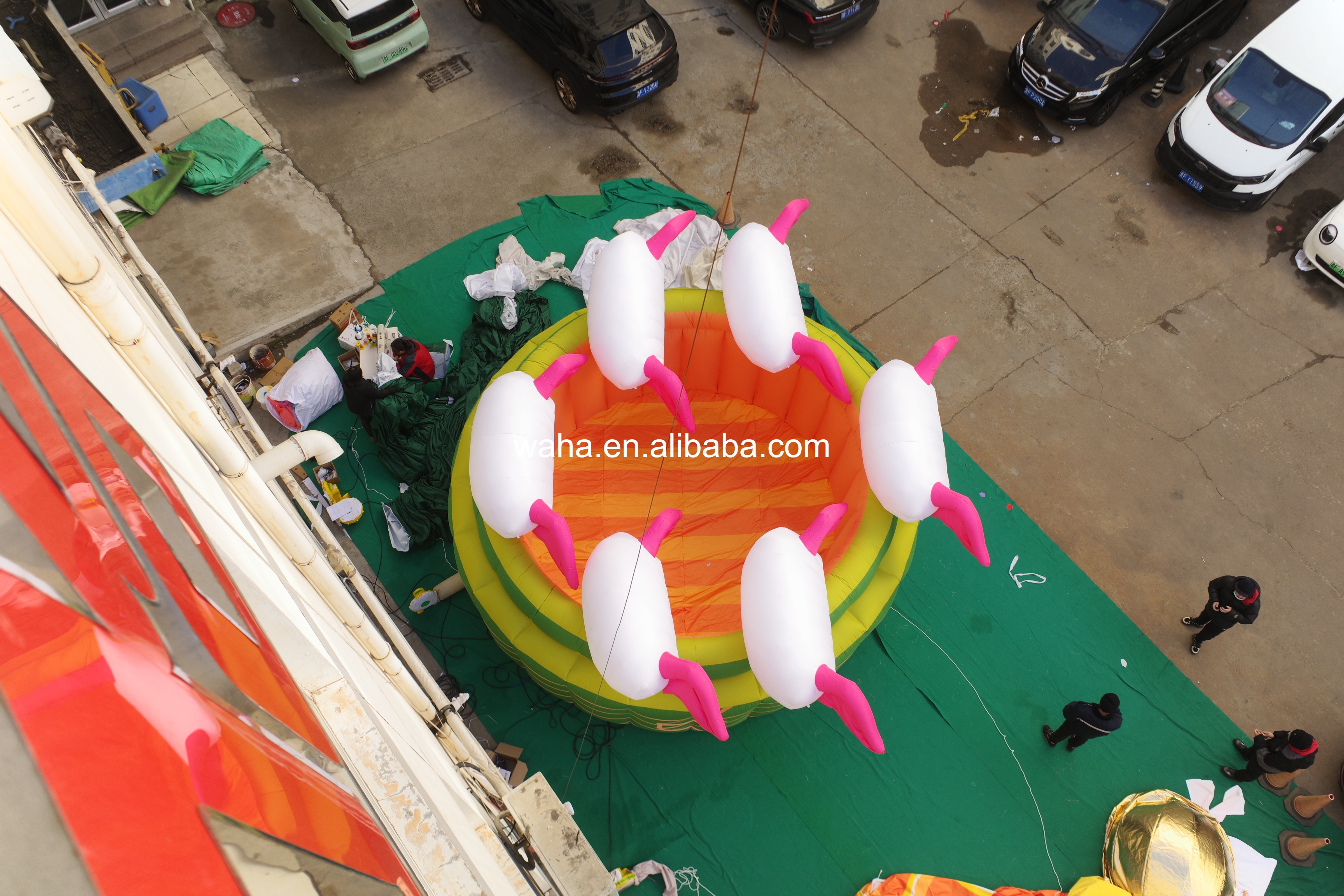 Professional Large Rabbit Zongzi Sculpture, Premium Advertising Inflatable for Commercial Exhibition & Cultural Promotion