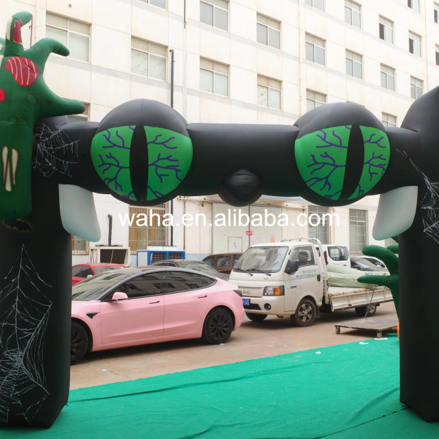 High Quality Scary Monster Eye Inflatable Arch, Heavy-Duty Advertising Inflatable for Long-Term Halloween Display