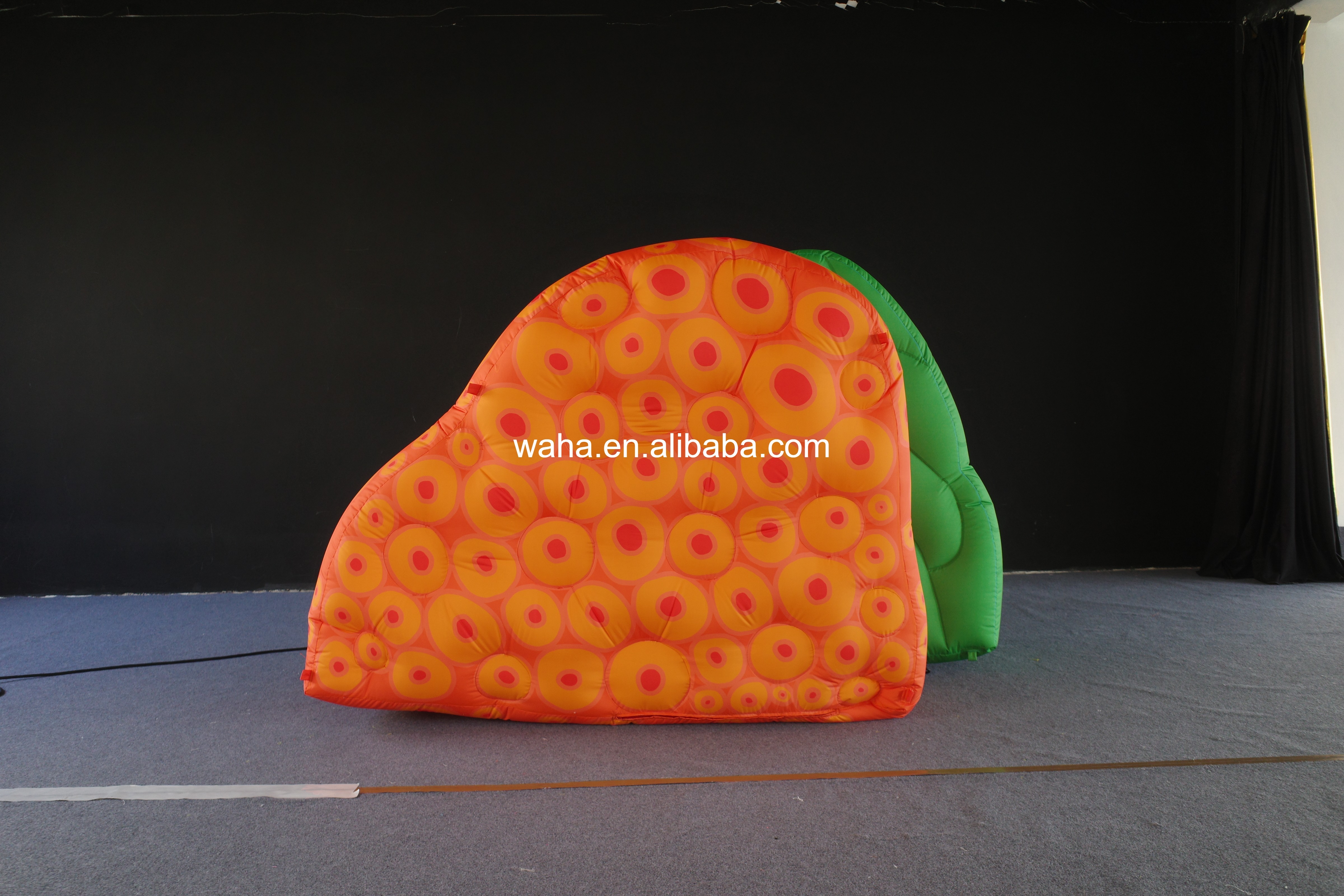 Professional Large Orange Slice Sculpture, Premium Advertising Inflatable for Commercial Exhibition & Art Installation