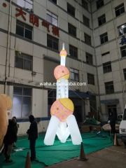 LED Landmark Building Inflatable Prop, Promotional Advertising Blow up Inflatable for Tourism & Festival