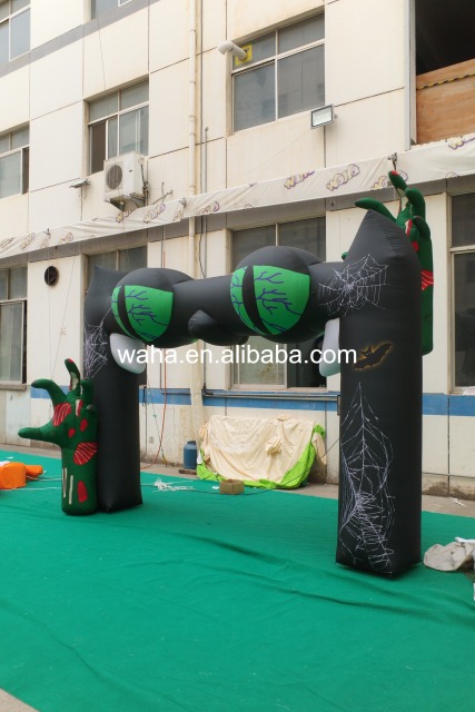 High Quality Scary Monster Eye Inflatable Arch, Heavy-Duty Advertising Inflatable for Long-Term Halloween Display
