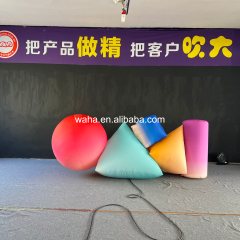 Premium Custom LED Geometric Light Inflatable Set, Long-Lasting Advertising Inflatable for Urban Art & Festival Decoration