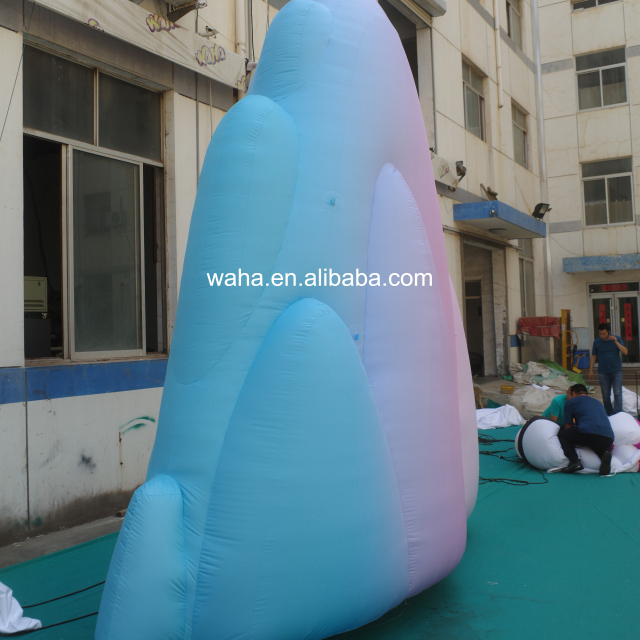 Customized Inflatable Gradient Mountain Sculpture, Advertising Inflatable for Commercial Decoration & Photo Booth