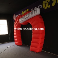Red Heart Shaped Inflatable Arch with Daisy, Durable Advertising Inflatable for Wedding & Party Entrance