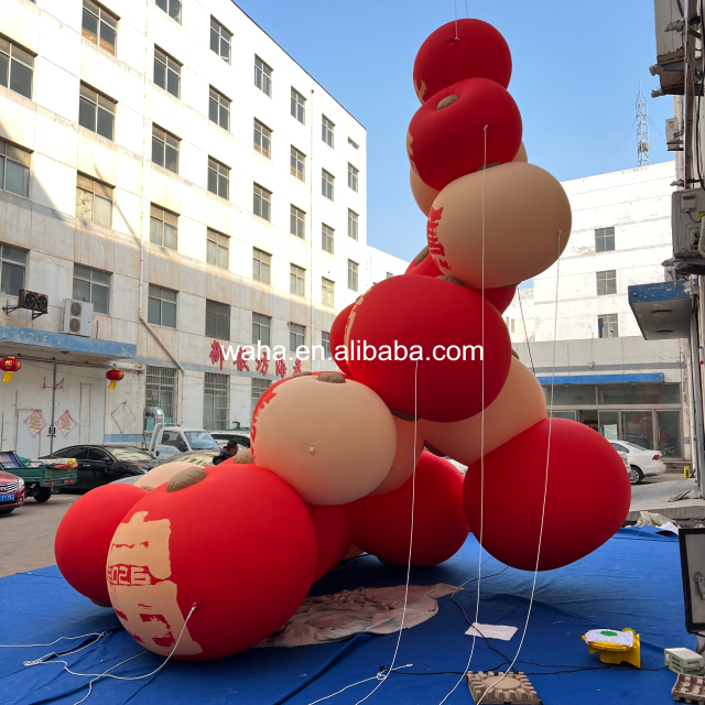 Custom Printed Lucky Apple Inflatable, Personalized Advertising Inflatable for New Year Event & Retail Campaign