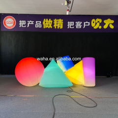 Premium Custom LED Geometric Light Inflatable Set, Long-Lasting Advertising Inflatable for Urban Art & Festival Decoration