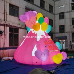 Colorful Heart Ice Cream Inflatable Prop, Promotional Advertising Blow up Inflatable for Mall & Carnival