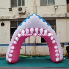 Customized Shark Mouth Inflatable Sculpture, Advertising Inflatable for Commercial Decoration & Photo Booth