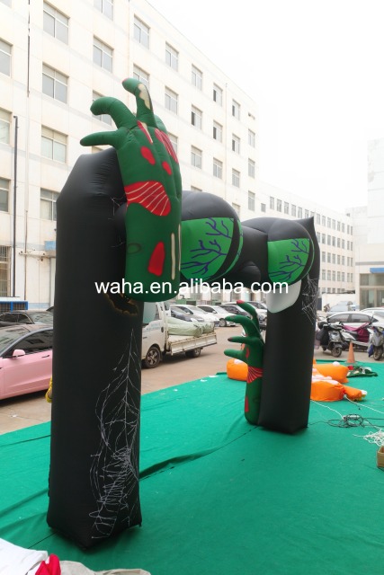 High Quality Scary Monster Eye Inflatable Arch, Heavy-Duty Advertising Inflatable for Long-Term Halloween Display