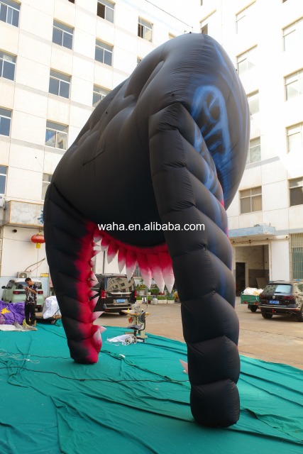 High Quality Realistic Venom Monster Mouth Inflatable, Heavy-Duty Advertising Inflatable for Long-Term Display