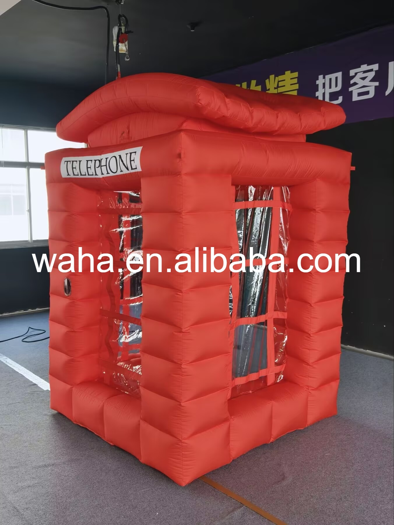 Professional Large London Style Phone Booth Sculpture, Premium Advertising Inflatable for Commercial Exhibition