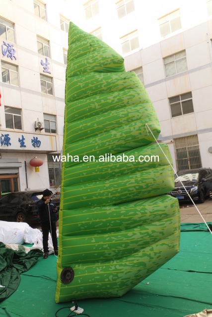 Green Leaf Wrapped Zongzi Inflatable Prop, Promotional Advertising Blow up Inflatable for Mall & Holiday