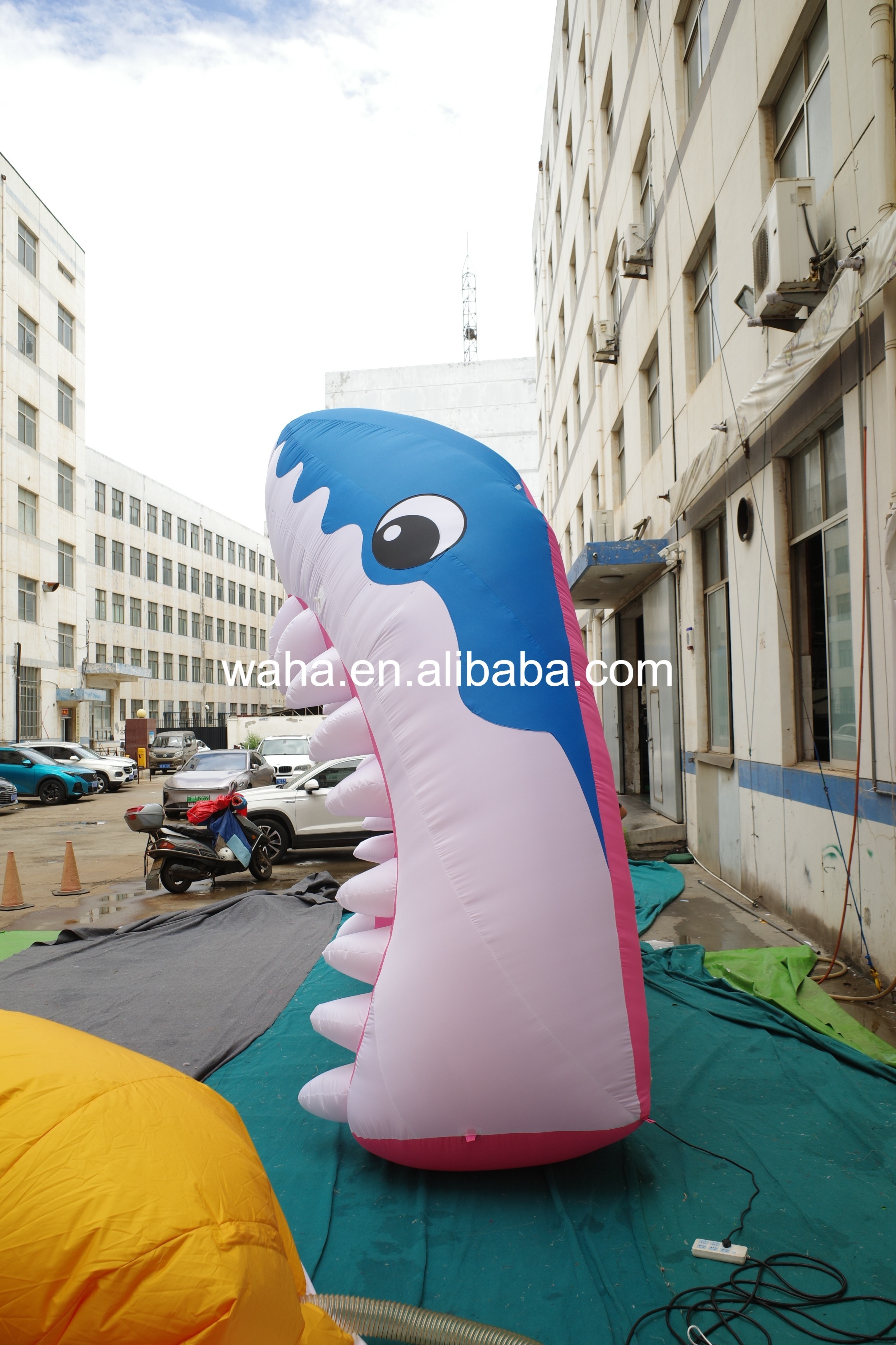 Customized Shark Mouth Inflatable Sculpture, Advertising Inflatable for Commercial Decoration & Photo Booth