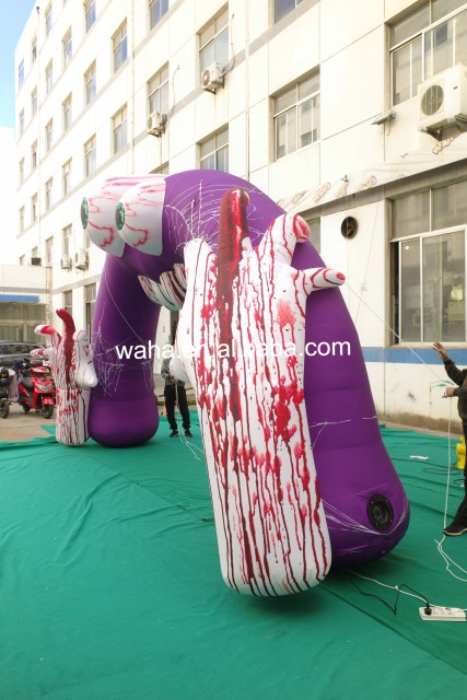 Custom Printed Bloody Horror Inflatable, Personalized Advertising Inflatable for Halloween Events & Retail Promotions