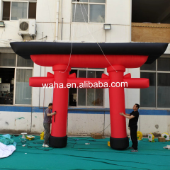 Premium Japanese Torii Gate Inflatable Arch, Long-Lasting Advertising Inflatable for Mall Displays & Themed Events