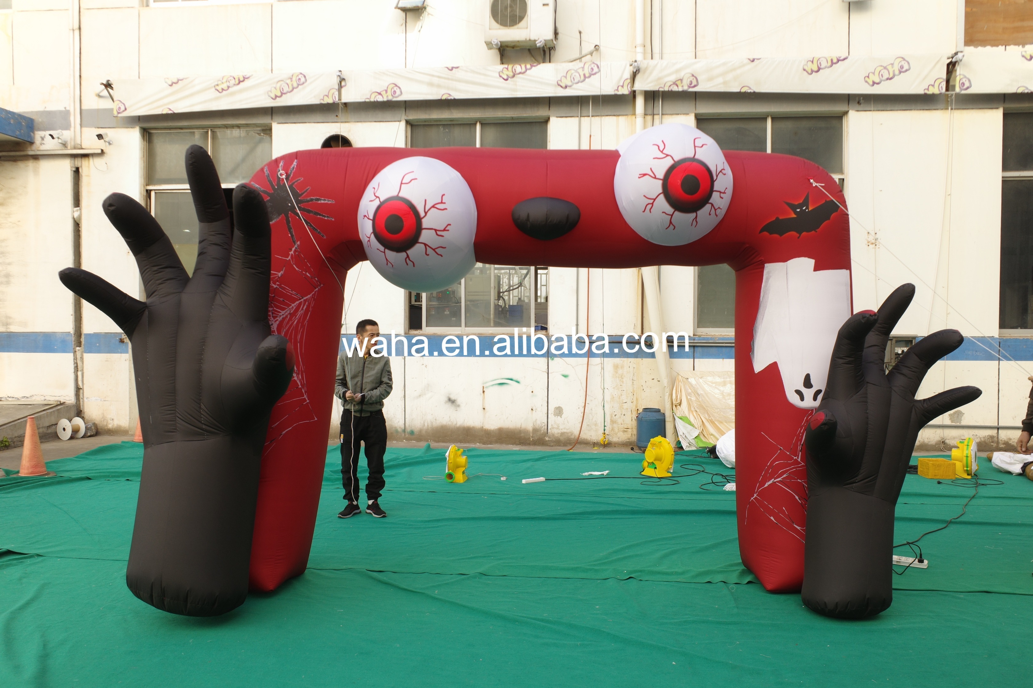OEM Custom Halloween Monster Inflatable Arch, Commercial Grade Advertising Inflatable for Haunted Attractions & Theme Parks