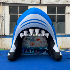 Custom Printed Shark Head Inflatable, Personalized Advertising Inflatable for Ocean Festivals & Retail Campaigns
