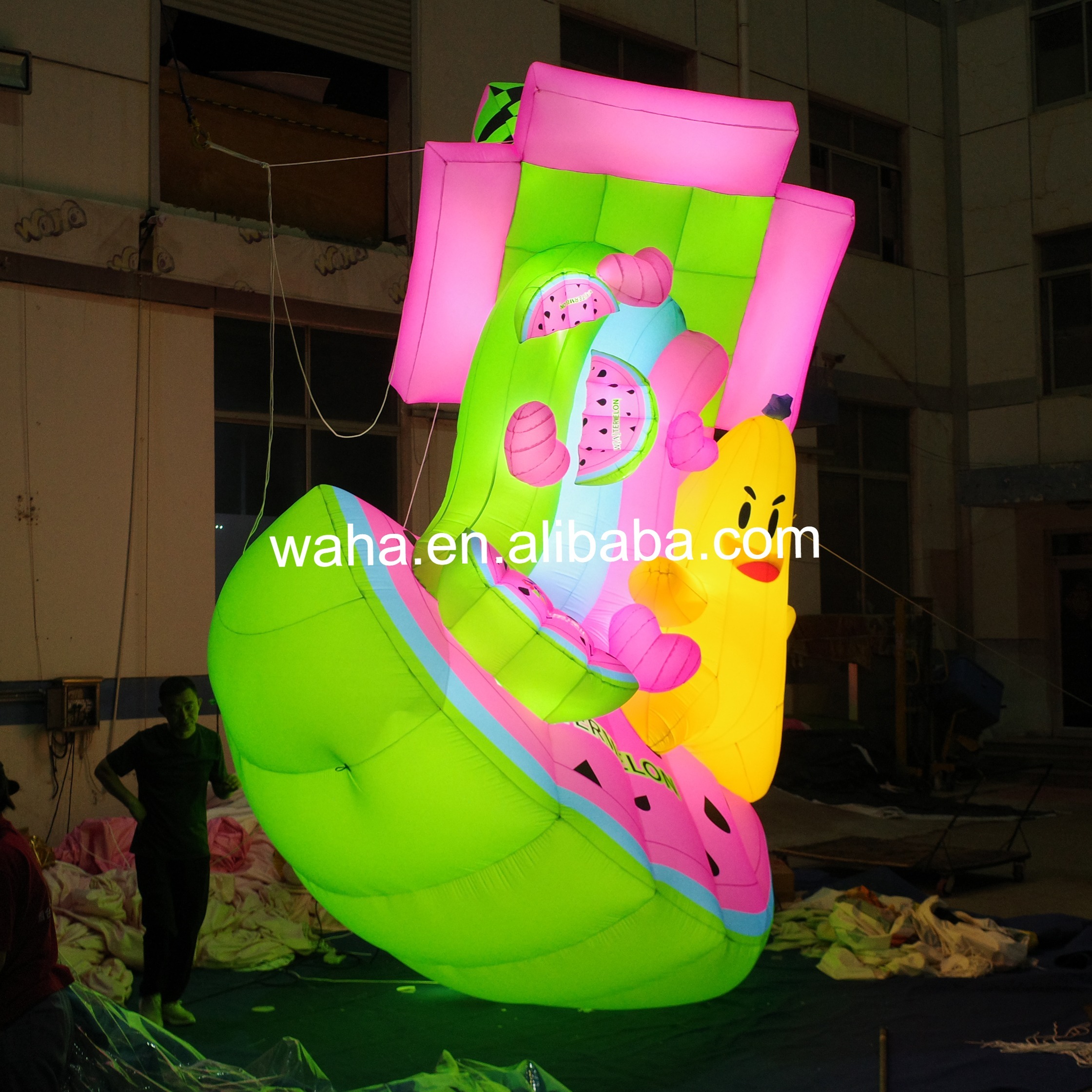 Colorful Cartoon Fruit Themed Inflatable, Promotional Advertising Blow up Inflatable for Mall Activations & Parties