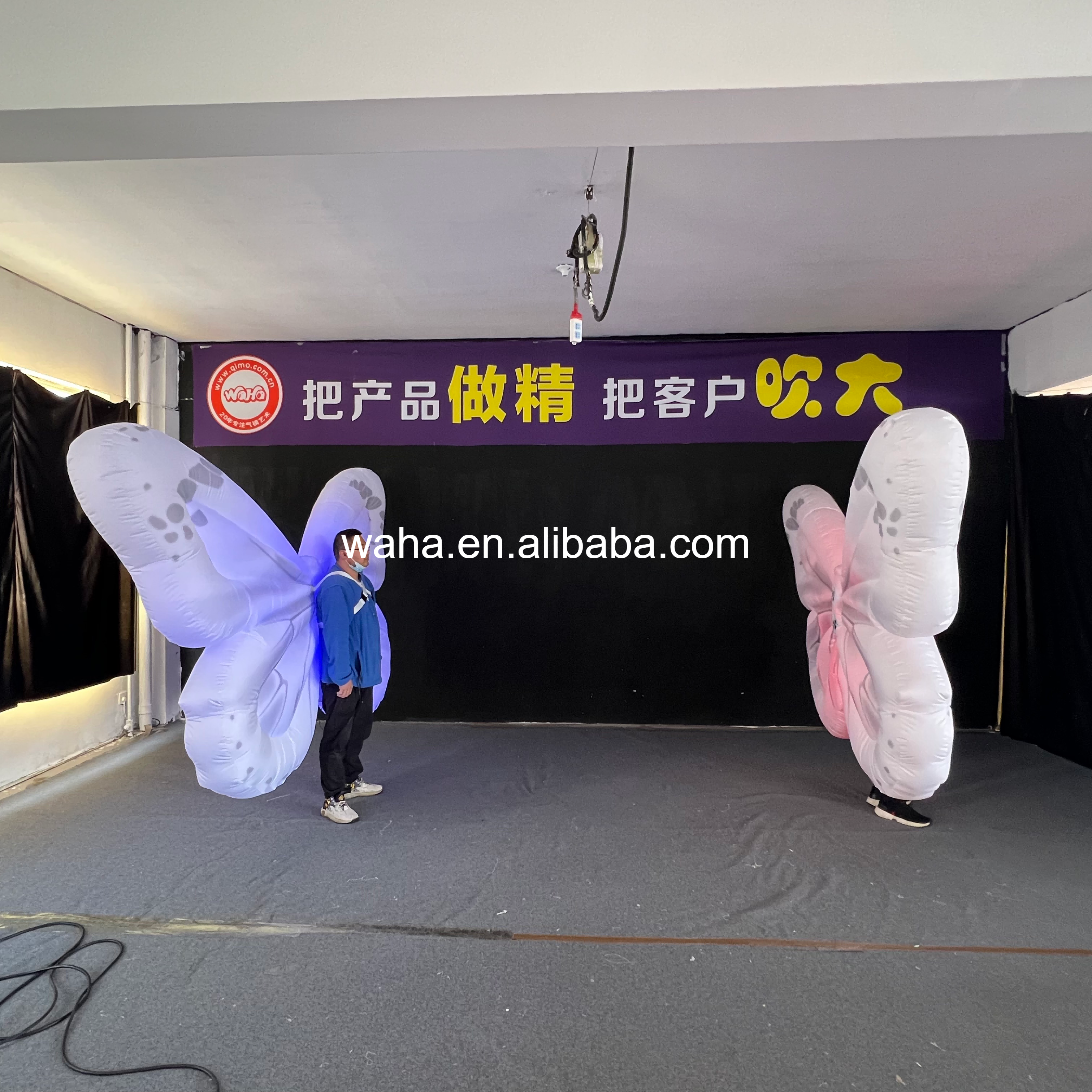 Wholesale Large LED Angel Wing Inflatable, Bulk Advertising Inflatable for Themed Parties & Night Markets