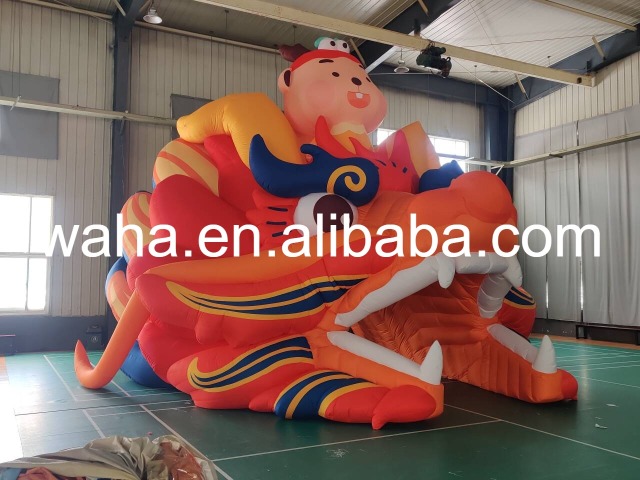 Giant Lunar New Year Dragon Mascot Inflatable, Promotional Advertising Blow up Inflatable for Mall Displays & Parades