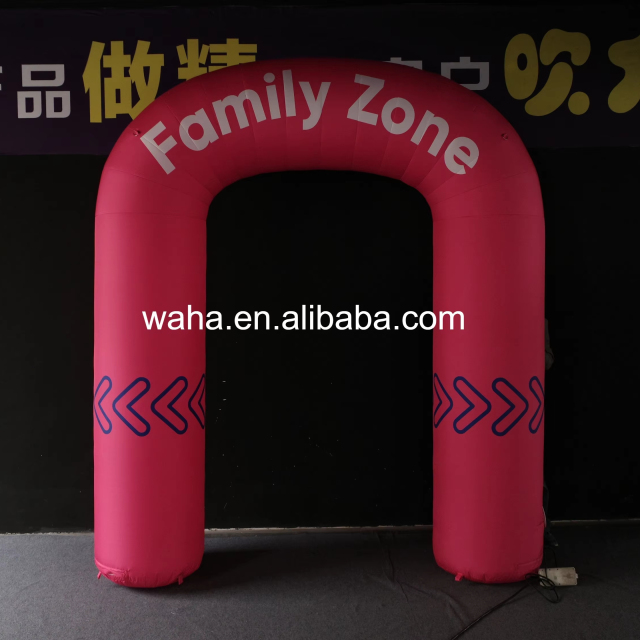 Pink Promotional Inflatable Arch, Promotional Advertising Blow up Inflatable for Mall Zones & Themed Areas