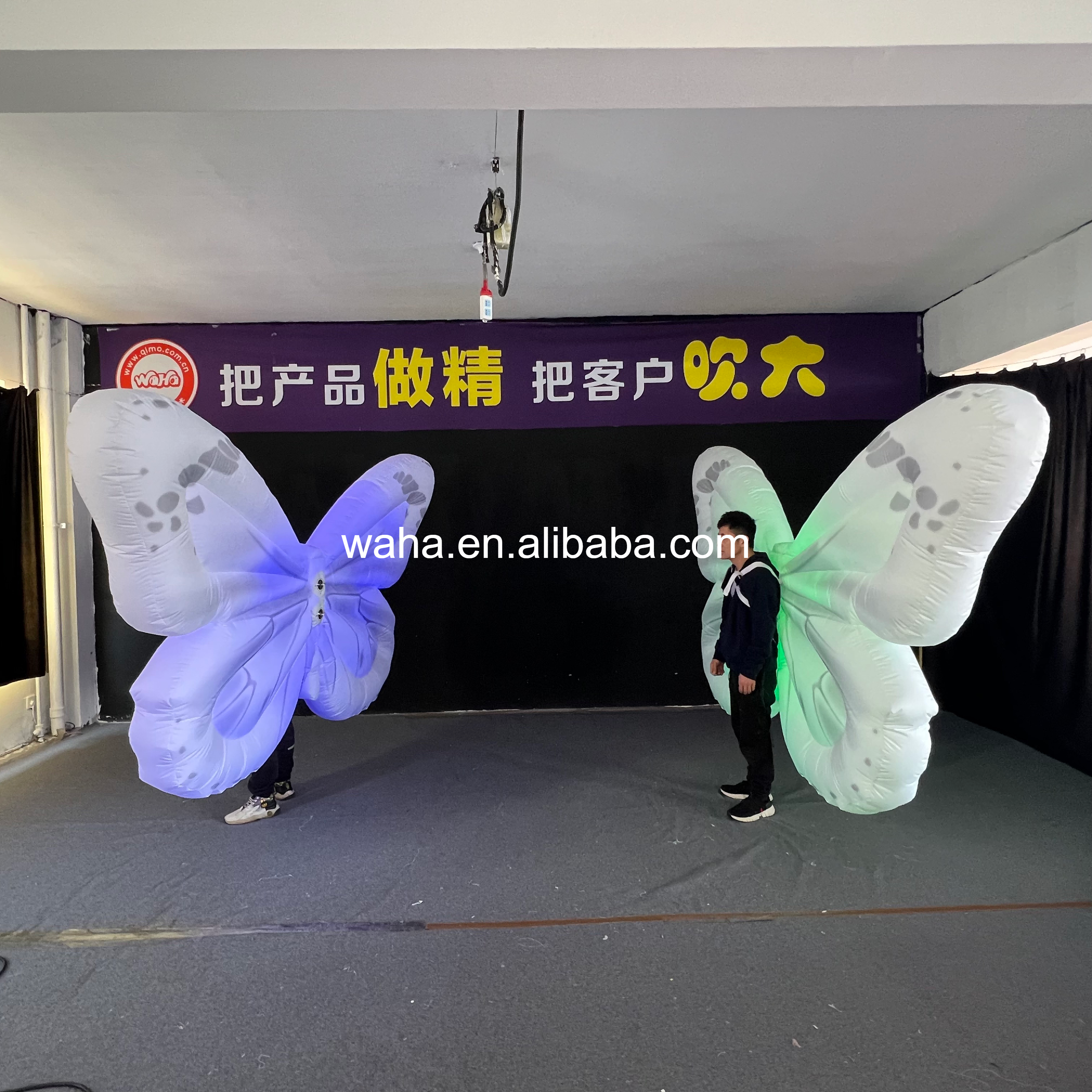 Wholesale Large LED Angel Wing Inflatable, Bulk Advertising Inflatable for Themed Parties & Night Markets