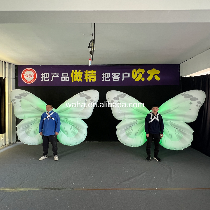Wholesale Large LED Angel Wing Inflatable, Bulk Advertising Inflatable for Themed Parties & Night Markets