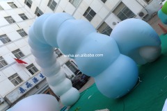 Premium Pastel Cloud Themed Inflatable Arch, Long-Lasting Advertising Inflatable for Mall Displays & Art Installations