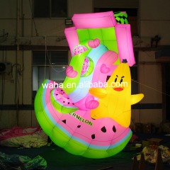 Colorful Cartoon Fruit Themed Inflatable, Promotional Advertising Blow up Inflatable for Mall Activations & Parties