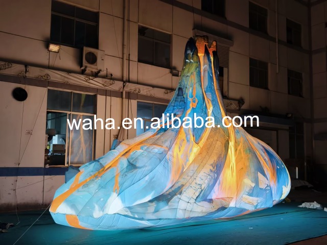 Custom Printed Lava Pattern Inflatable, Personalized Advertising Inflatable for Retail Events & Themed Campaigns
