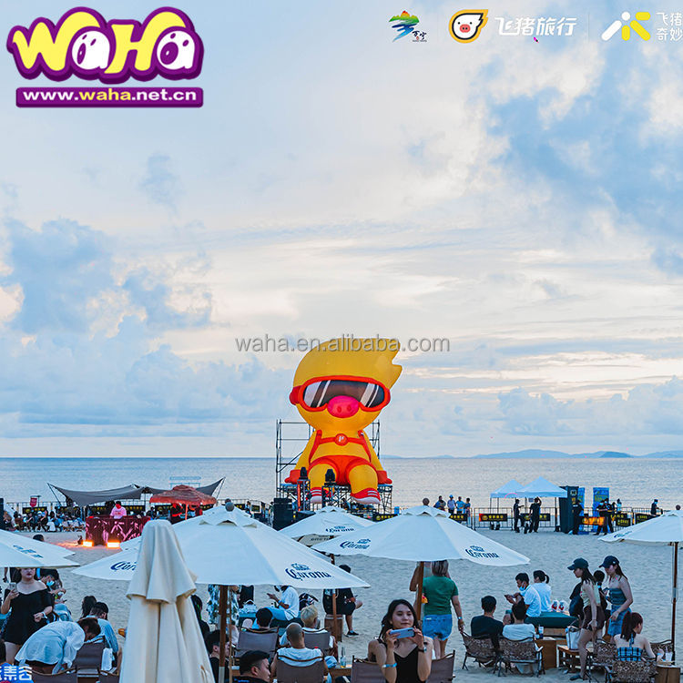Cute Duck Themed Inflatable Mascot, Promotional Advertising Blow up Inflatable for Mall Displays & Kids' Events