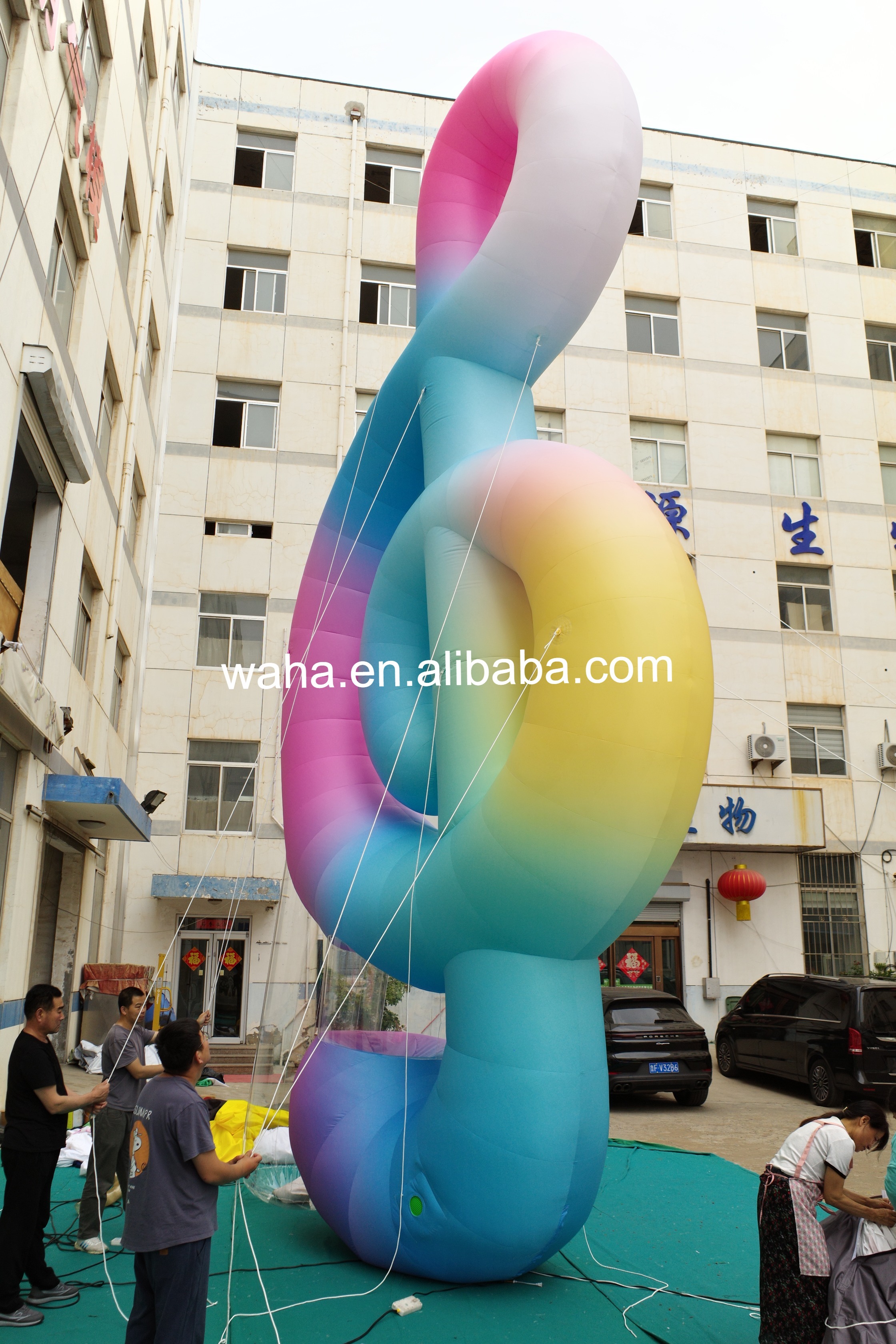 Custom Printed Rainbow Music Note Inflatable, Personalized Advertising Inflatable for Concerts & Brand Activations