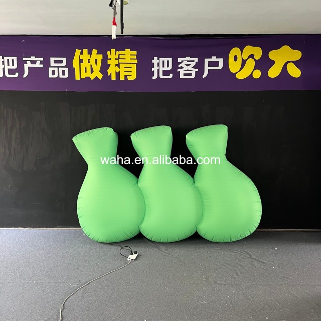 Premium Fluorescent Green Bottle Themed Inflatable, Long-Lasting Advertising Inflatable for Bar Decor & Festival Nights