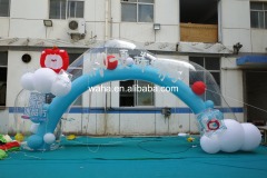 Premium Summer Themed Transparent Inflatable Arch, Long-Lasting Advertising Inflatable for Mall Displays & Summer Festivals