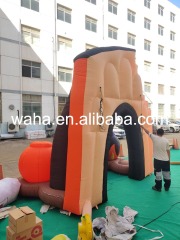 High Quality Halloween Witch & Haunted House Inflatable Arch, Heavy-Duty Advertising Inflatable for Long-Term Outdoor Use