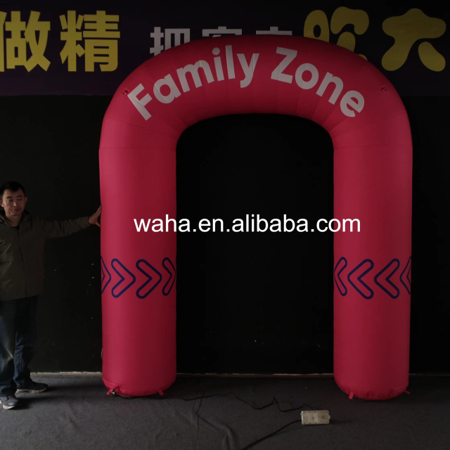 Pink Promotional Inflatable Arch, Promotional Advertising Blow up Inflatable for Mall Zones & Themed Areas