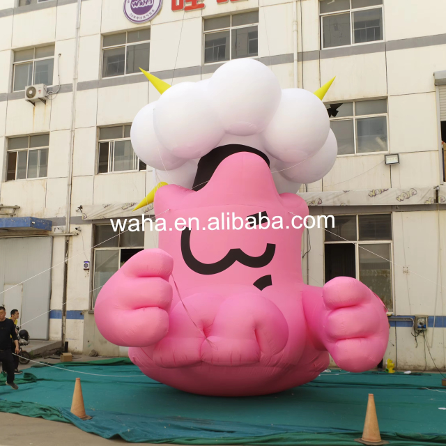 Giant Pink Fist Character Inflatable, Promotional Advertising Blow up Inflatable for Mall Activations & Parties
