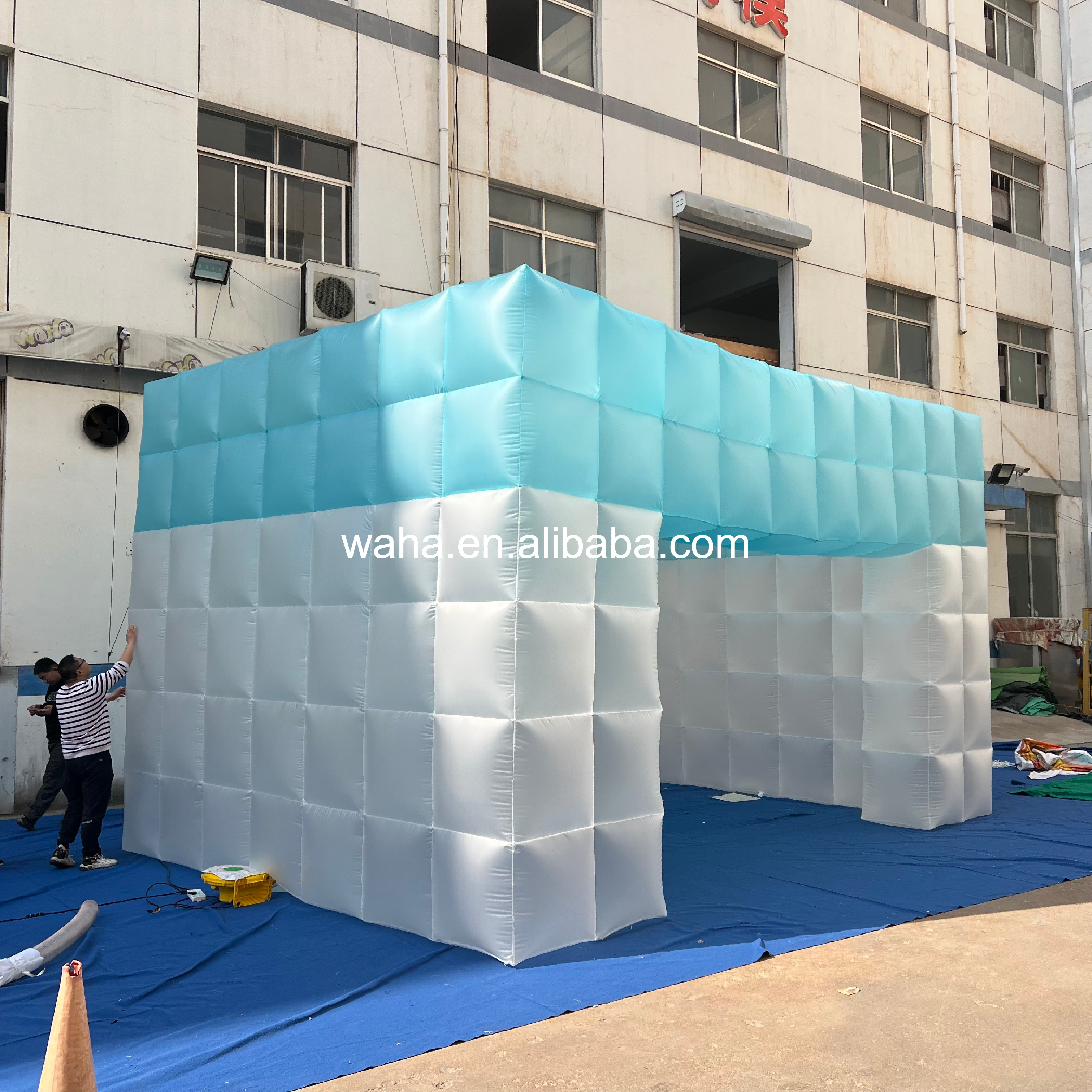 OEM Custom Gradient Inflatable Booth, Commercial Grade Advertising Inflatable for Brand Activations & Exhibitions