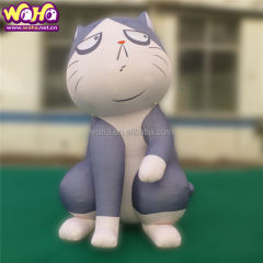 Cute Chubby Cat Inflatable Sculpture, Promotional Advertising Blow up Inflatable for Themed Cafes & Festivals